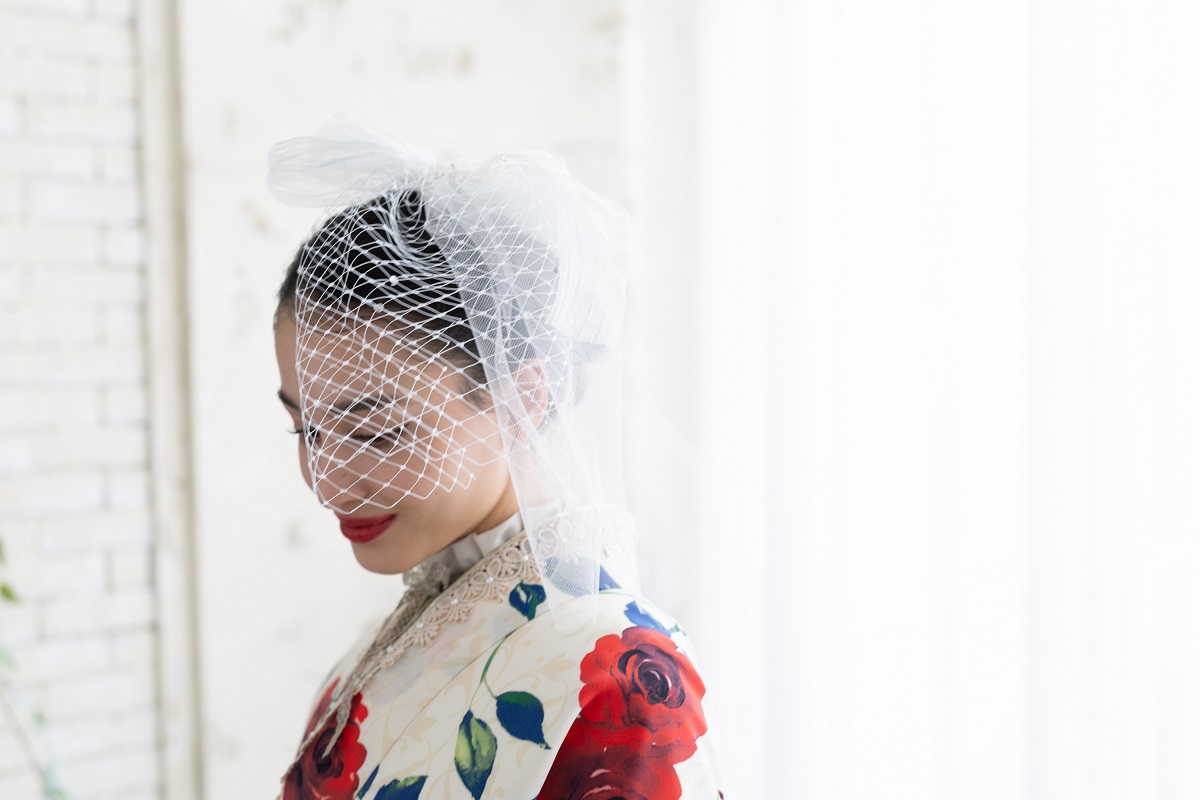 【ﾗﾌｨﾈｵﾘｼﾞﾅﾙ】チュールネット髪飾り　-2colors- - 画像 (4)