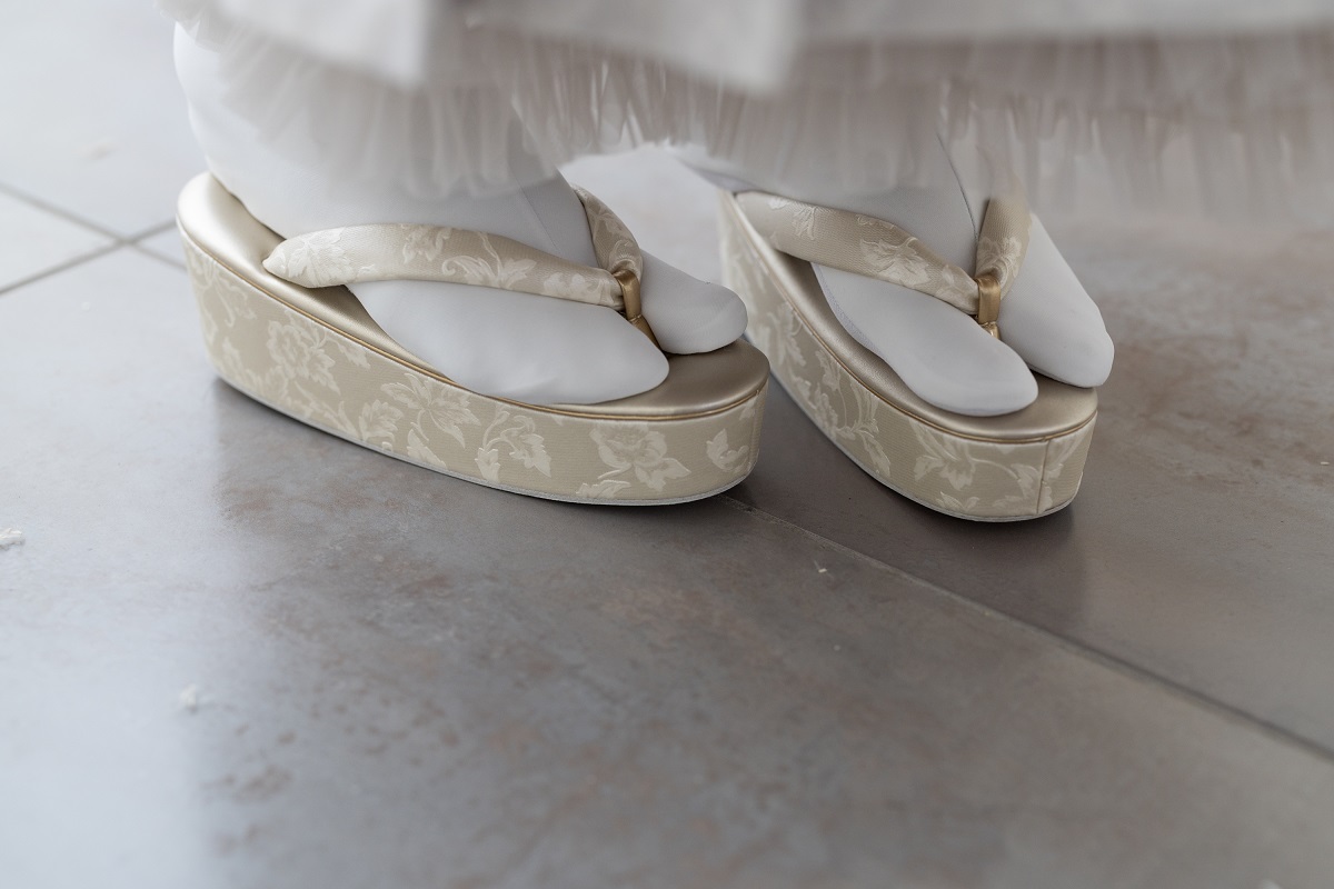 【ラフィネオリジナル】RZT-24w ヒール草履(金)バッグセット - 画像 (8)