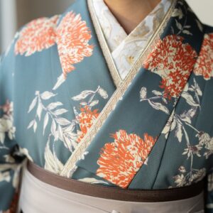 ししゅう半衿【ﾎﾟﾘ合繊】シルエリー2023-チューリップ -白金