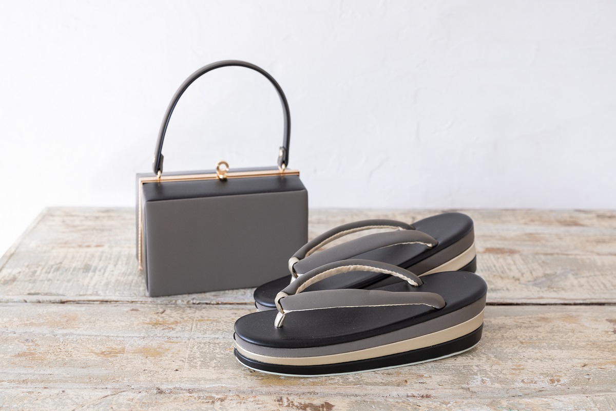 【ラフィネオリジナル】合皮草履バッグセット RZB-24a 2段