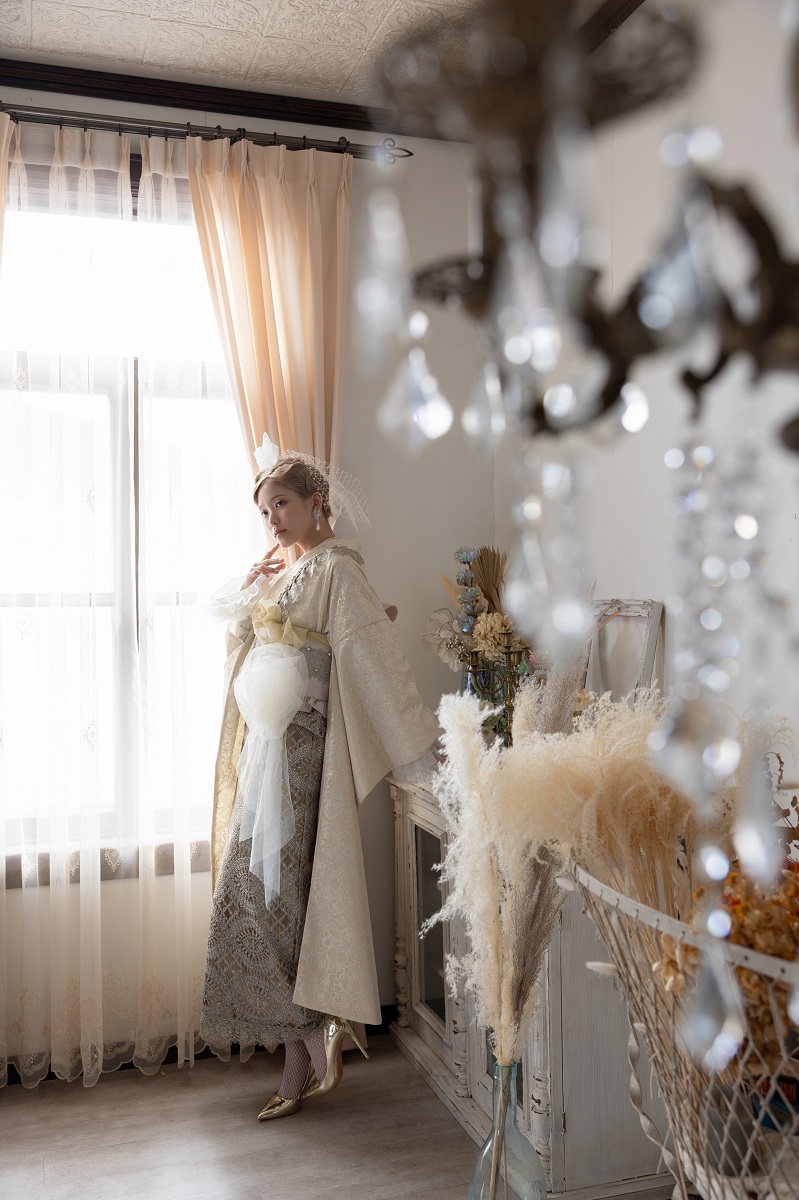 デザイン振袖 DK-003B 「リューサ・ローズ」-メタルレースタイプ- - 画像 (6)