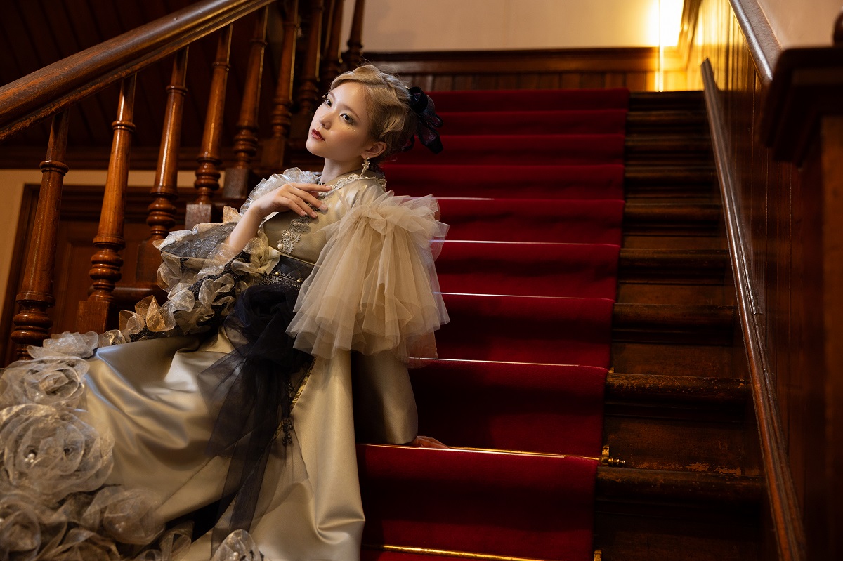 デザイン振袖 DK-001B 「リューサ・ローズ」-片袖シースルー・レースタイプ- - 画像 (27)