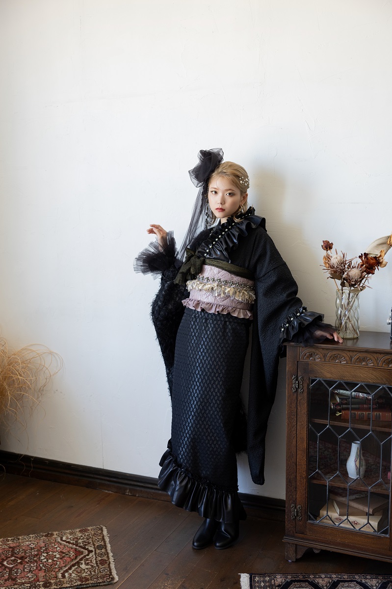 デザイン振袖 DK-002B 「リューサ・ローズ」-フリル&シャギータイプ- - 画像 (12)