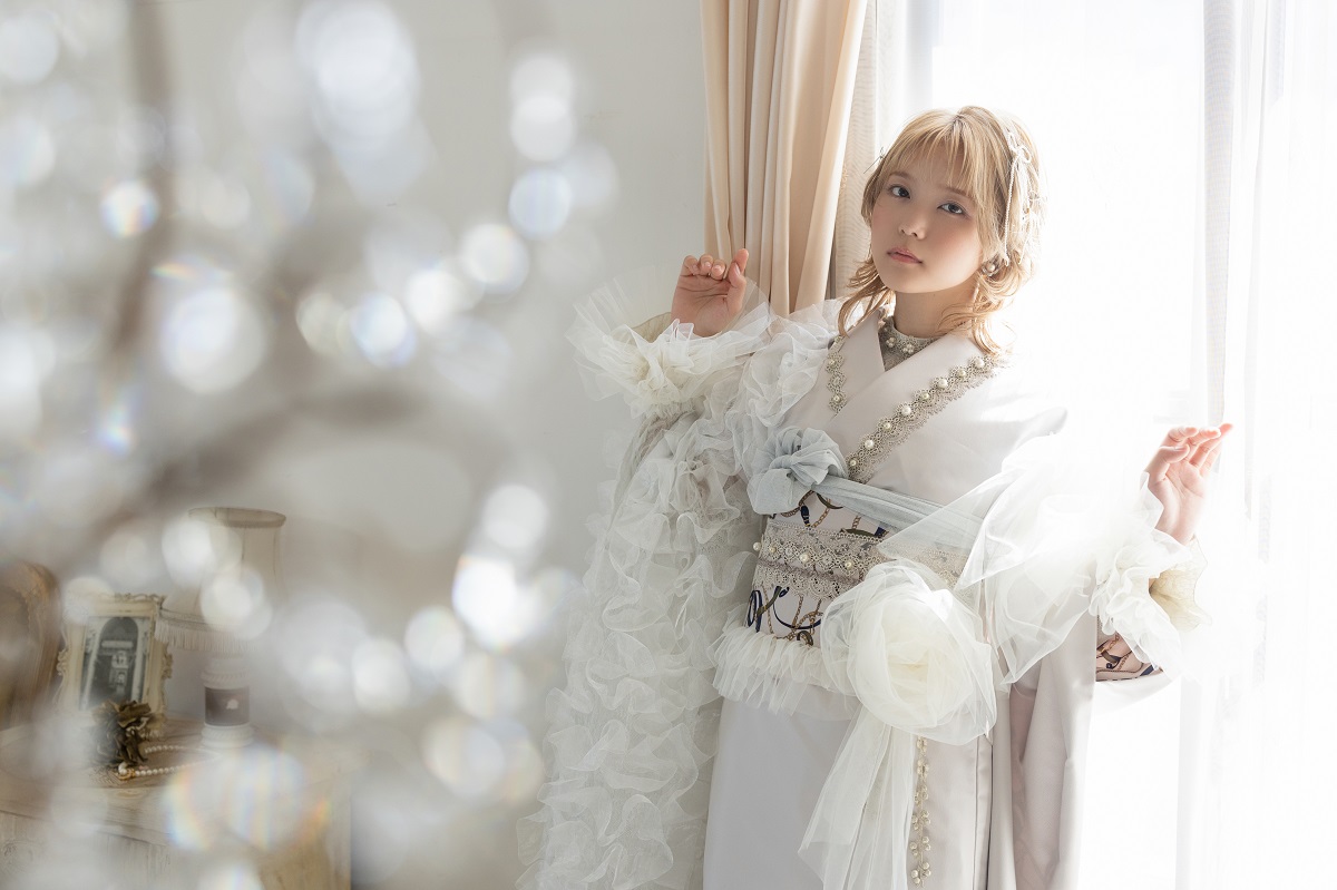 デザイン振袖 DK-001A 「リューサ・ローズ」-片袖シースルー・レースタイプ- - 画像 (22)