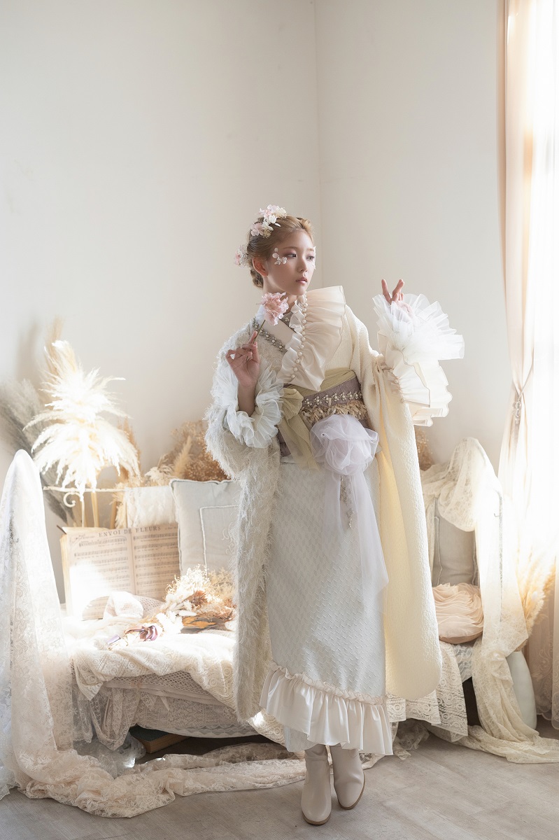 デザイン振袖 DK-002A 「リューサ・ローズ」-フリル&シャギータイプ- - 画像 (4)