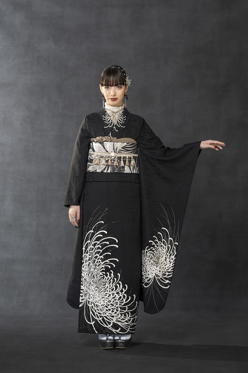 2025正絹振袖 アンルーチェ 24043B