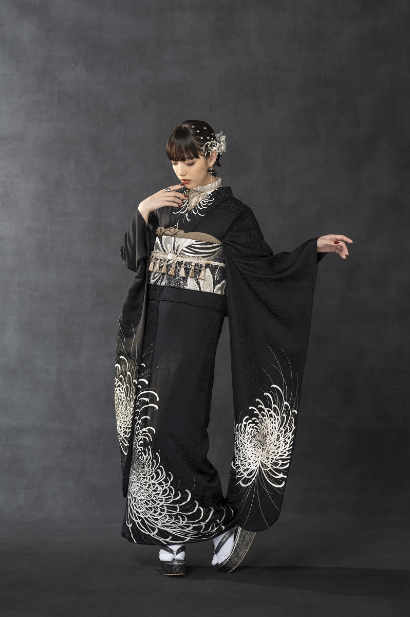 2025正絹振袖 アンルーチェ 24043B - 画像 (4)