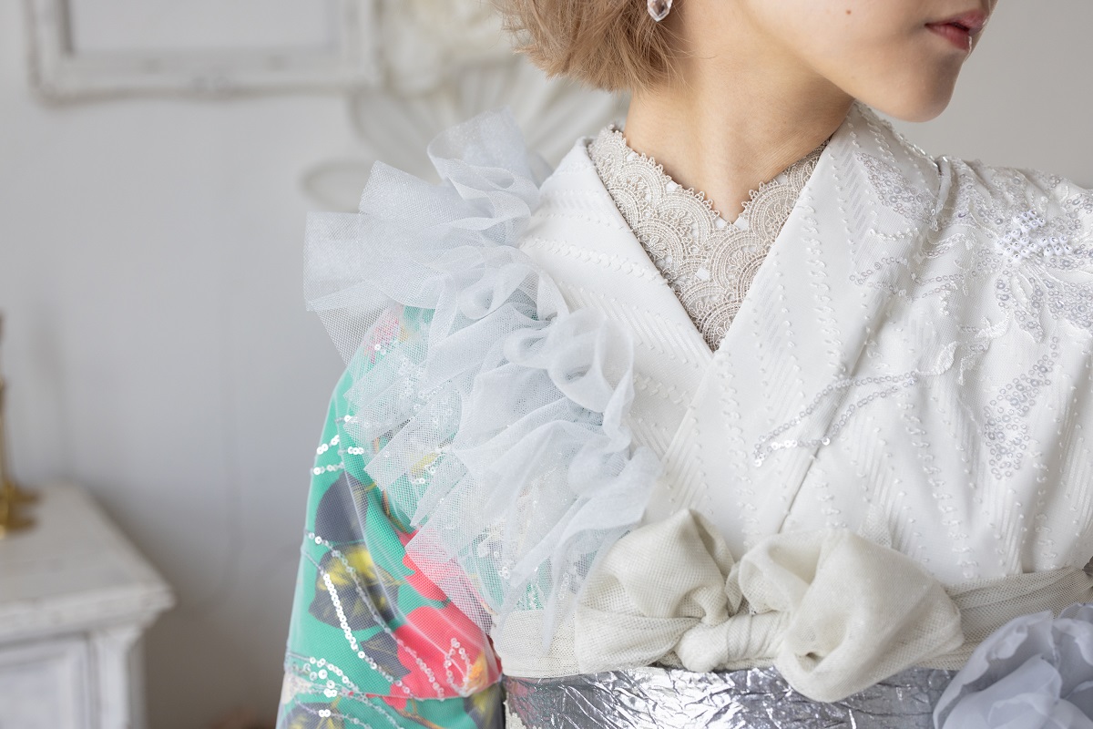 デザイン振袖 「リューサ・ローズ」DK-006A グリーン - 画像 (17)