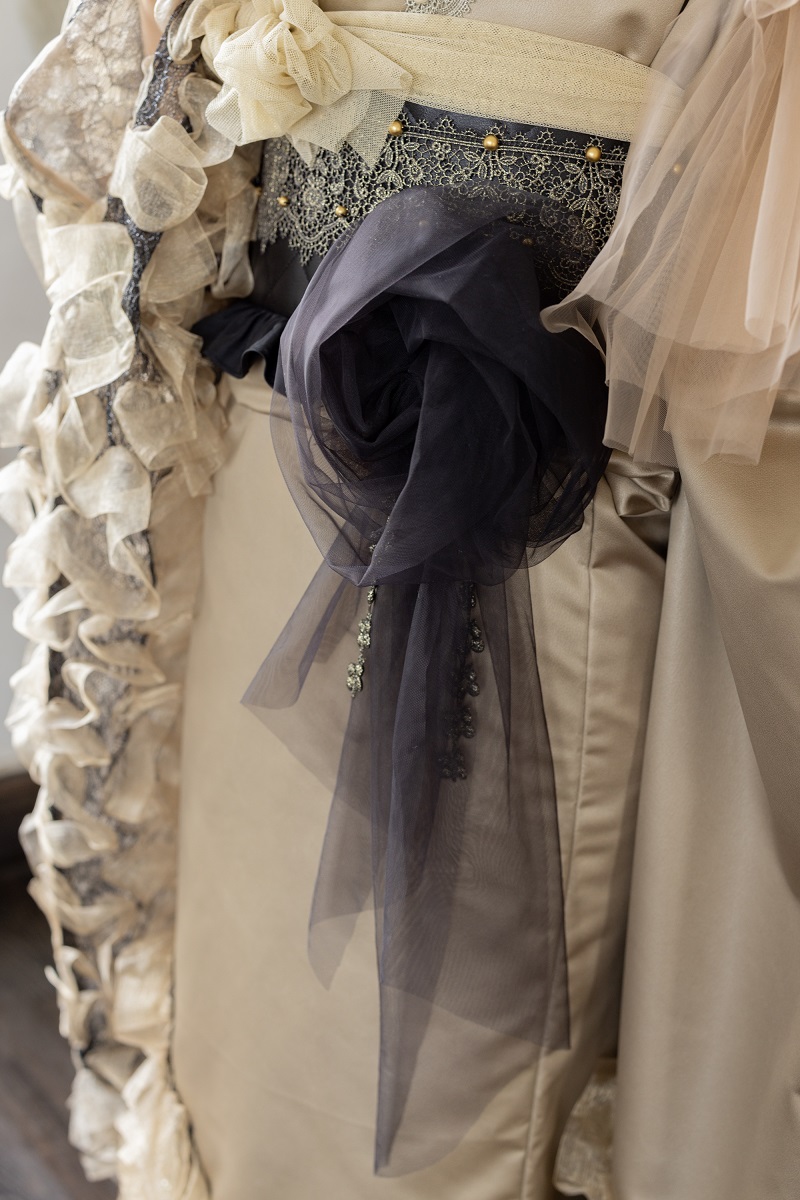 デザイン振袖 DK-001B 「リューサ・ローズ」-片袖シースルー・レースタイプ- - 画像 (12)