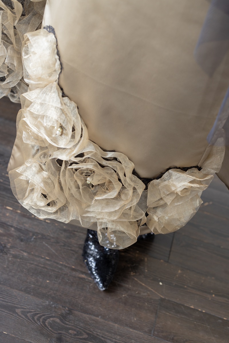 デザイン振袖 DK-001B 「リューサ・ローズ」-片袖シースルー・レースタイプ- - 画像 (13)