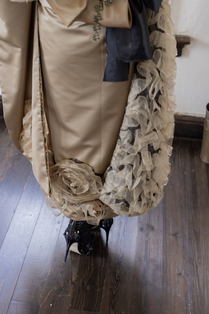 デザイン振袖 DK-001B 「リューサ・ローズ」-片袖シースルー・レースタイプ- - 画像 (22)