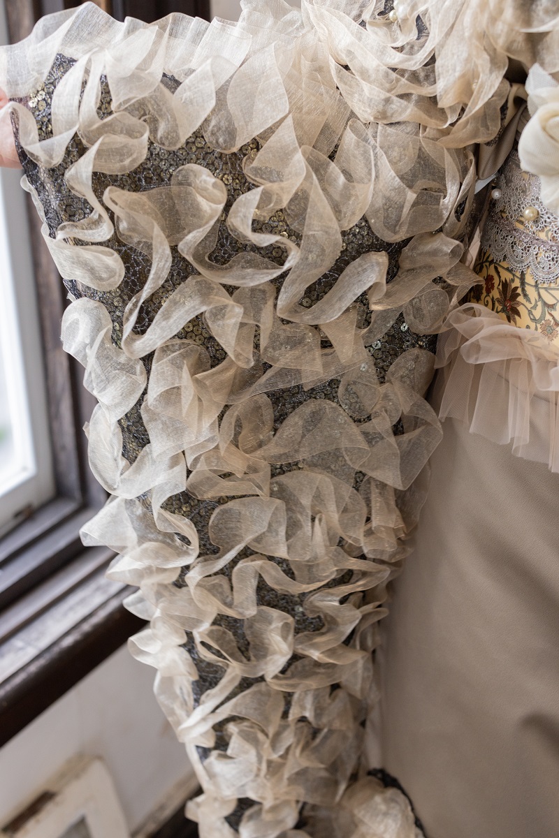 デザイン振袖 DK-001B 「リューサ・ローズ」-片袖シースルー・レースタイプ- - 画像 (17)