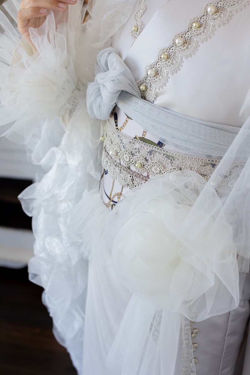 デザイン振袖 DK-001A 「リューサ・ローズ」-片袖シースルー・レースタイプ- - 画像 (11)