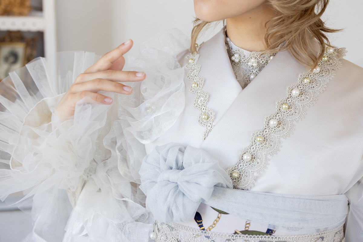 デザイン振袖 DK-001A 「リューサ・ローズ」-片袖シースルー・レースタイプ- - 画像 (32)