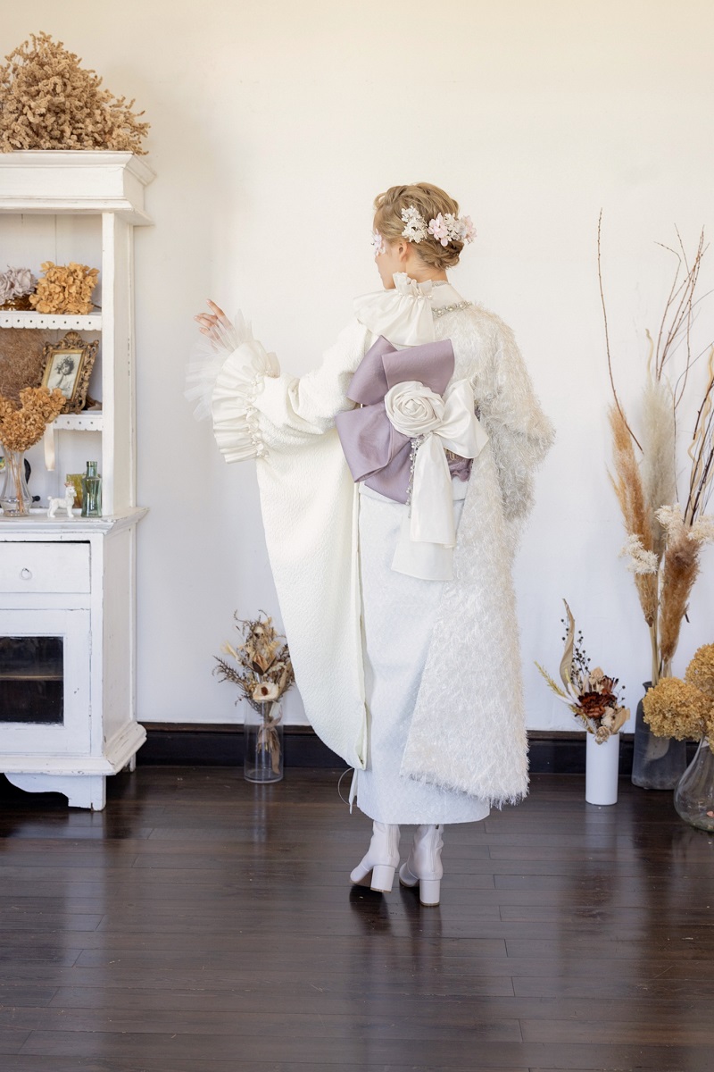 デザイン振袖 DK-002A 「リューサ・ローズ」-フリル&シャギータイプ- - 画像 (6)