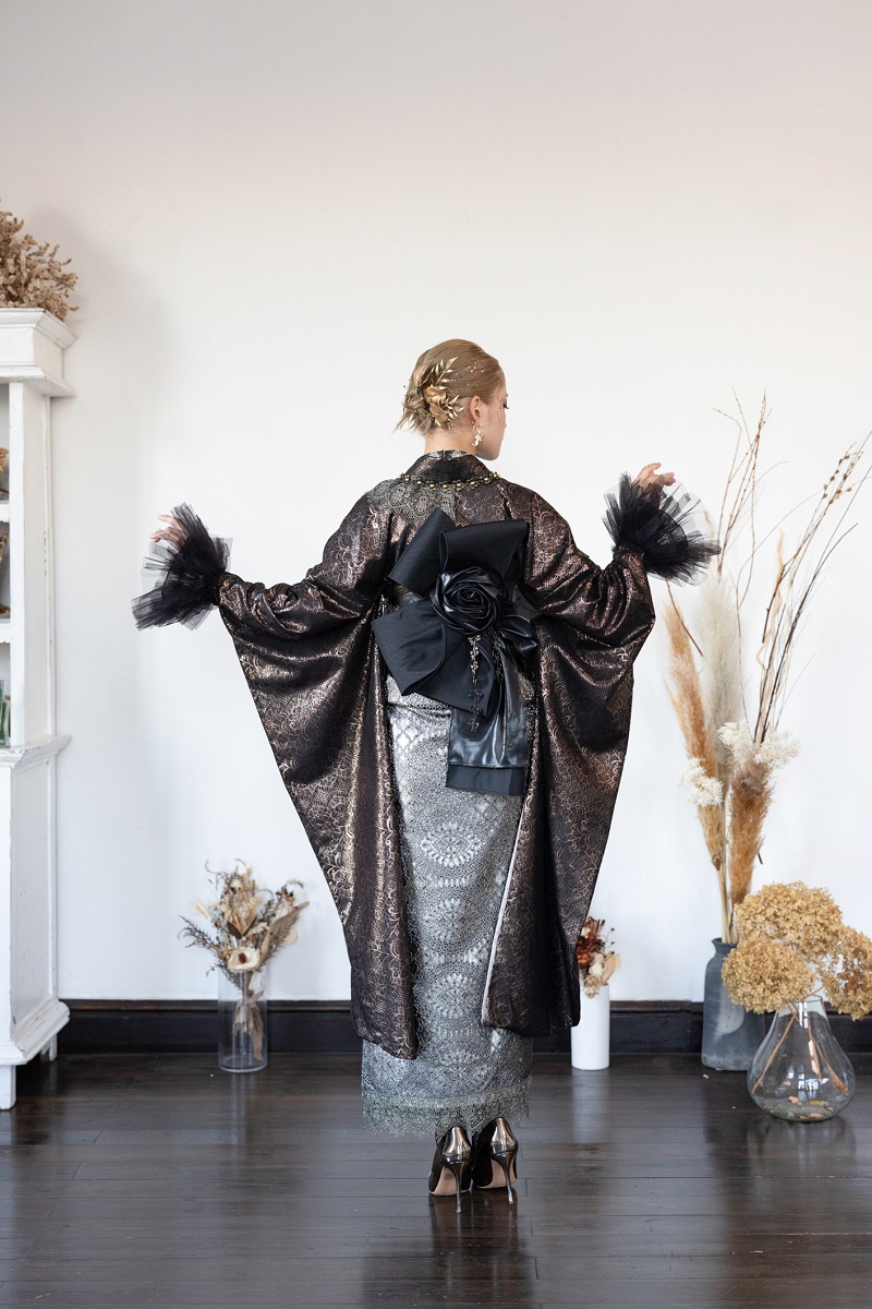 デザイン振袖 DK-003A 「リューサ・ローズ」-メタルレースタイプ- - 画像 (6)