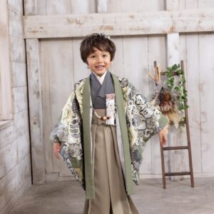 【現品】トラッド・ボーイズ　男児セット2024　 5歳　-金彩-【B:ｸﾞﾘｰﾝ】