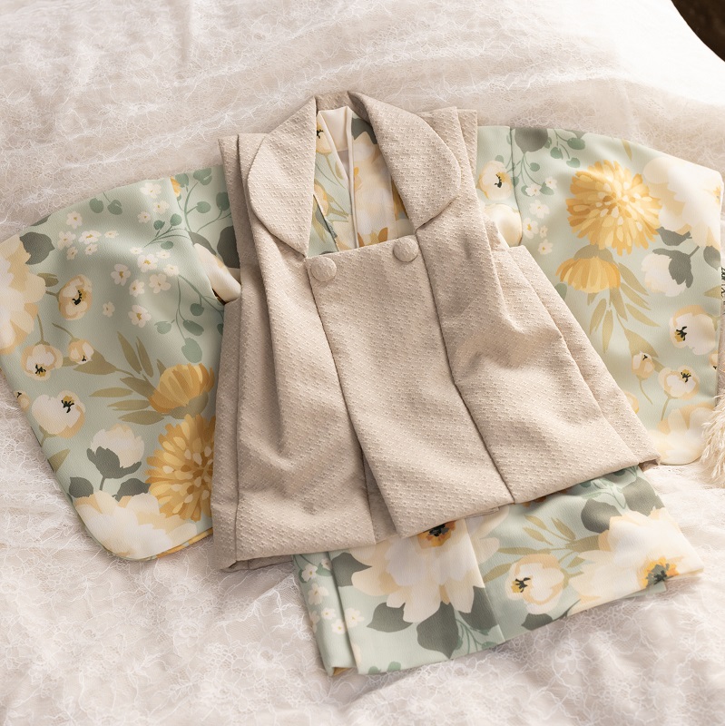 ラフィネココベイビーズ ベビー被布アンサンブル RC6661-B