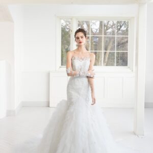 【RaDo’r】ウエディングドレスRW-004【Harveyハーヴィー】プラチナホワイト