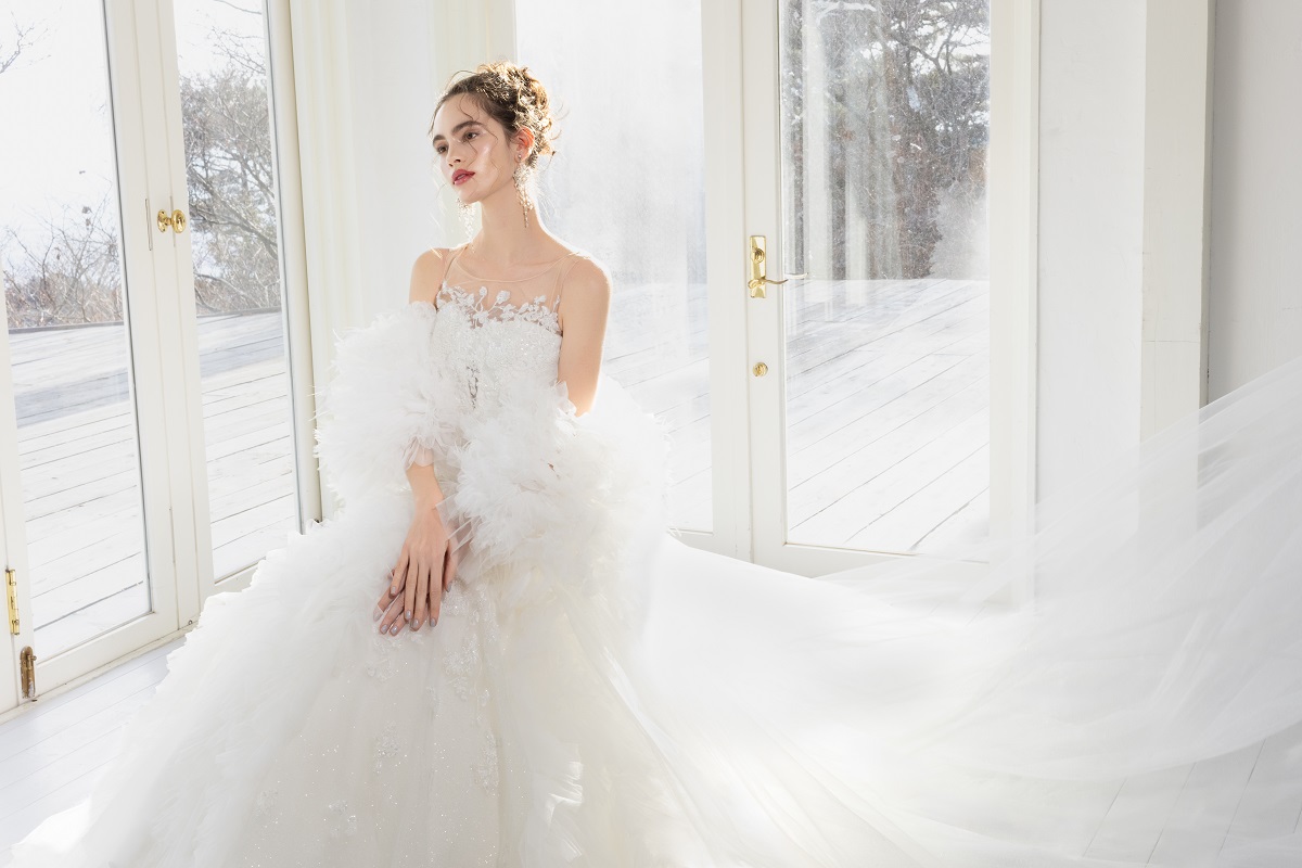 【RaDo’r】フリルショールトレーンRK-007【オフホワイト】 - 画像 (2)