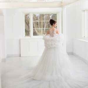 【RaDo’r】フリルショールトレーンRK-007【オフホワイト】