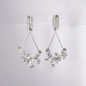 【RaDo’r】ビジューイヤリングRK-020【ブラック】