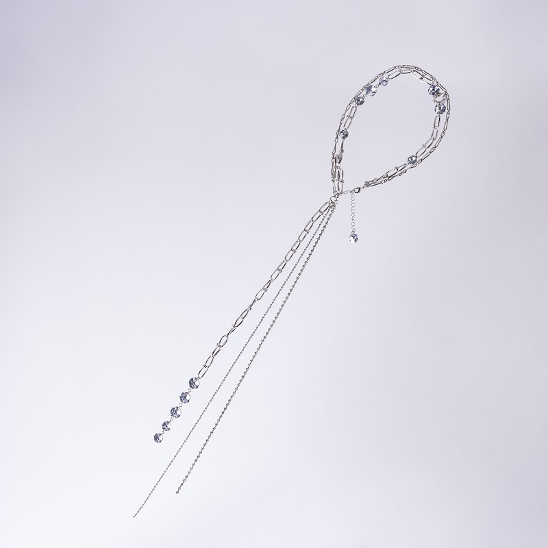 【RaDo’r】2WAYチェーンネックレスRK-013【メタルシルバー】