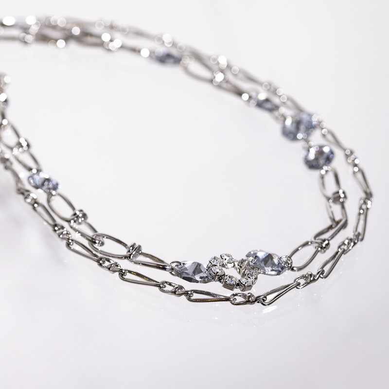 【RaDo’r】2WAYチェーンネックレスRK-013【メタルシルバー】 - 画像 (2)