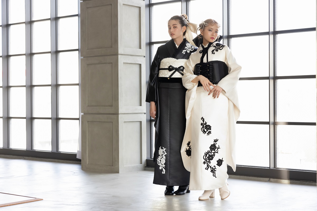 合繊振袖ラフィネモカ GF-74 レザリーダイヤ【ブラック】 - 画像 (11)