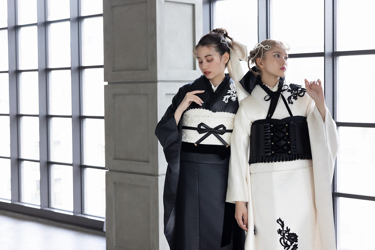 合繊振袖ラフィネモカ GF-74 レザリーダイヤ【ブラック】 - 画像 (12)