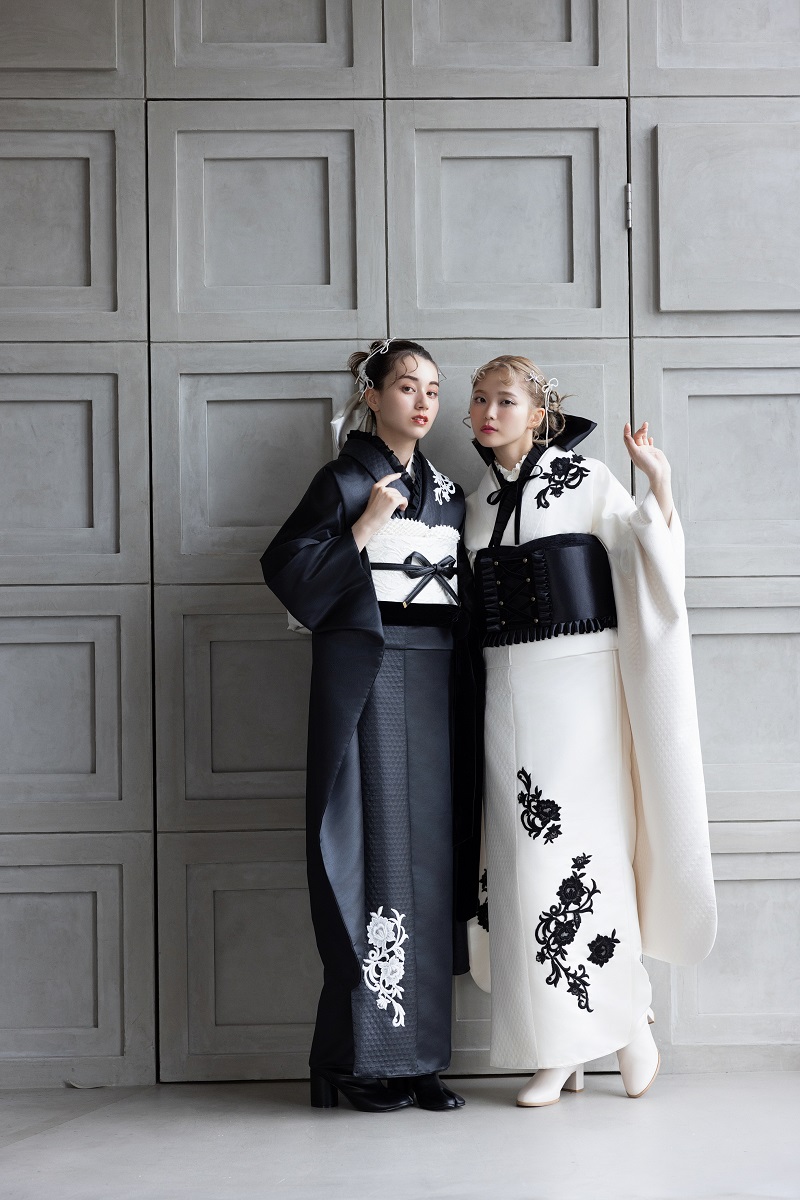 合繊振袖ラフィネモカ GF-74 レザリーダイヤ【ブラック】 - 画像 (13)