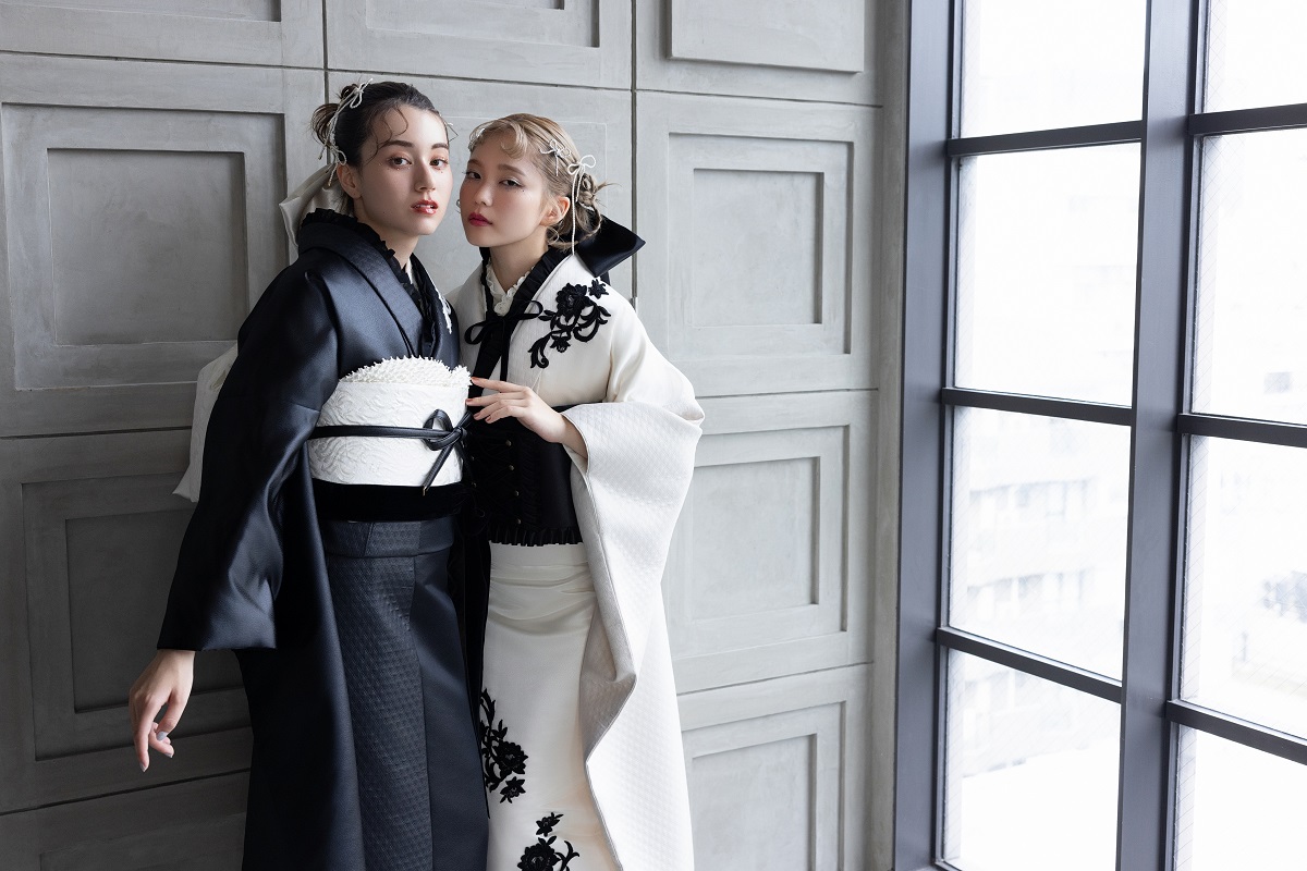 合繊振袖ラフィネモカ GF-74 レザリーダイヤ【ブラック】 - 画像 (10)