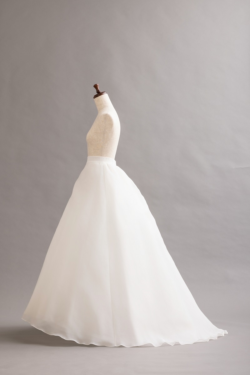 【RaDo’r】ウエディングドレス用パニエRK-003 ソフトAライン【オフホワイト】 - 画像 (2)