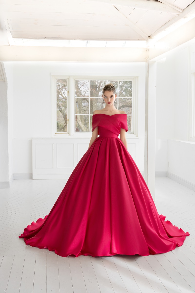 【RaDo’r】ウエディングドレスRW-001【Chlo'eクロエ】 ルージュ - 画像 (6)