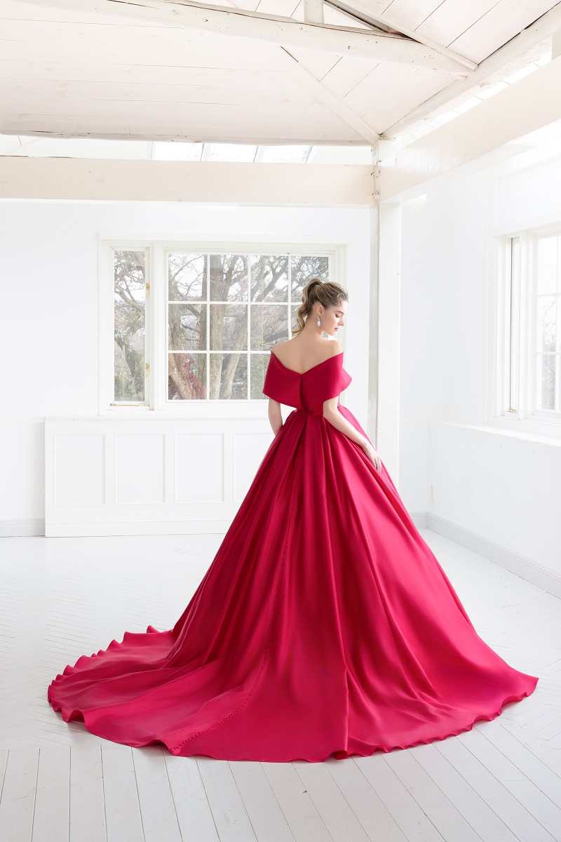 【RaDo’r】ウエディングドレスRW-001【Chlo'eクロエ】 ルージュ - 画像 (7)