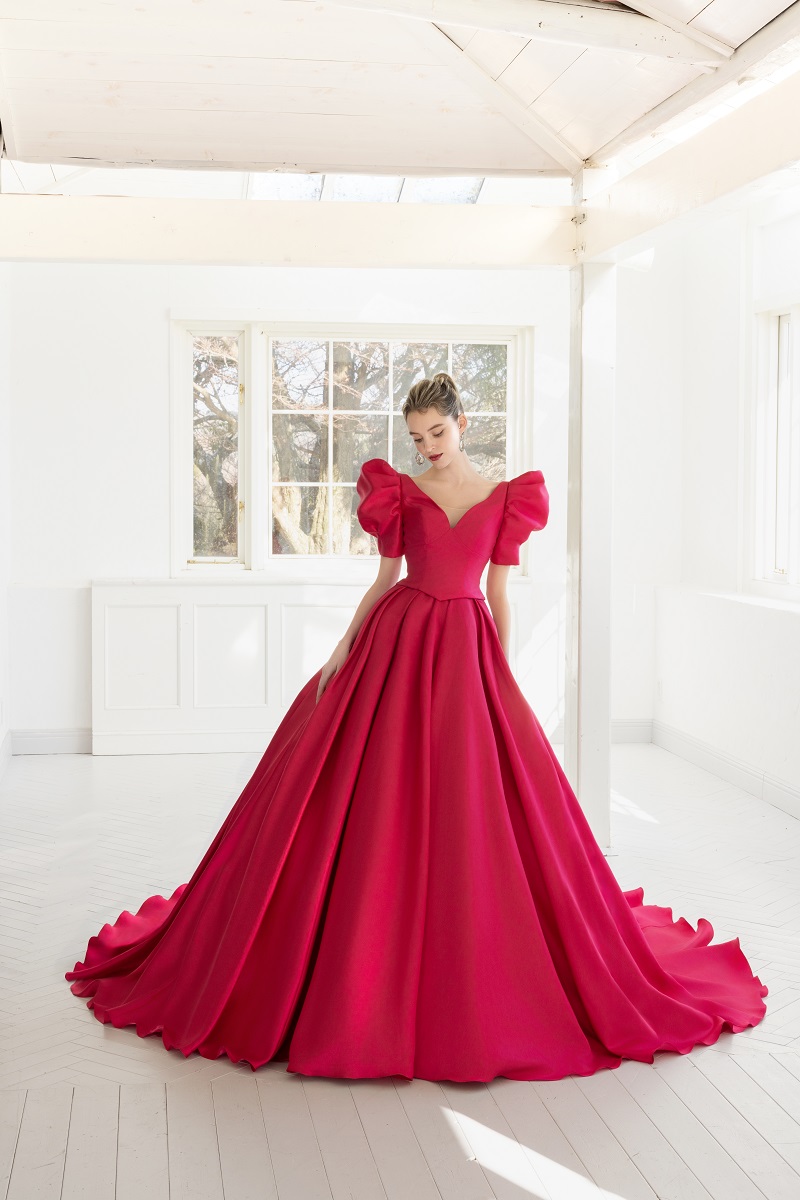 【RaDo’r】ウエディングドレスRW-001【Chlo'eクロエ】 ルージュ - 画像 (3)