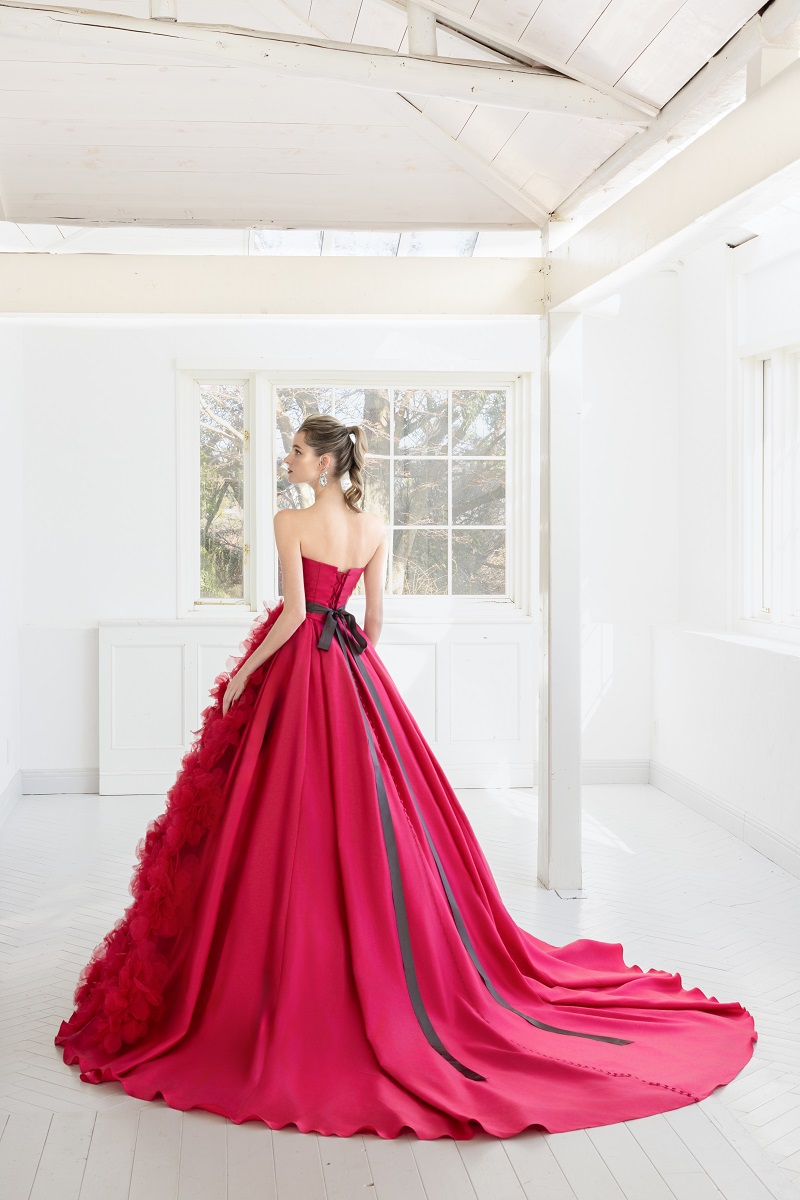 【RaDo’r】ウエディングドレスRW-001【Chlo'eクロエ】 ルージュ - 画像 (5)