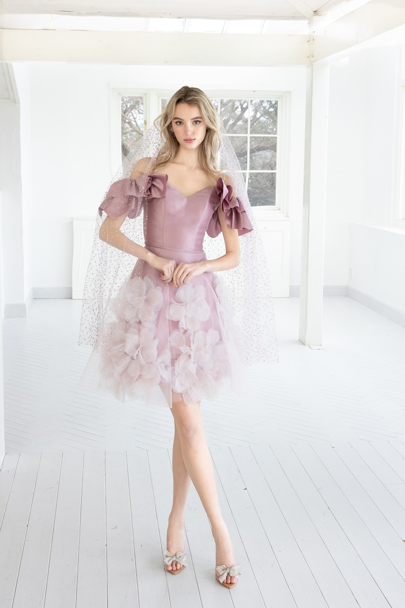 【RaDo’r】ウエディングドレスRW-010【Eimyエイミー】ダスティピンク - 画像 (4)