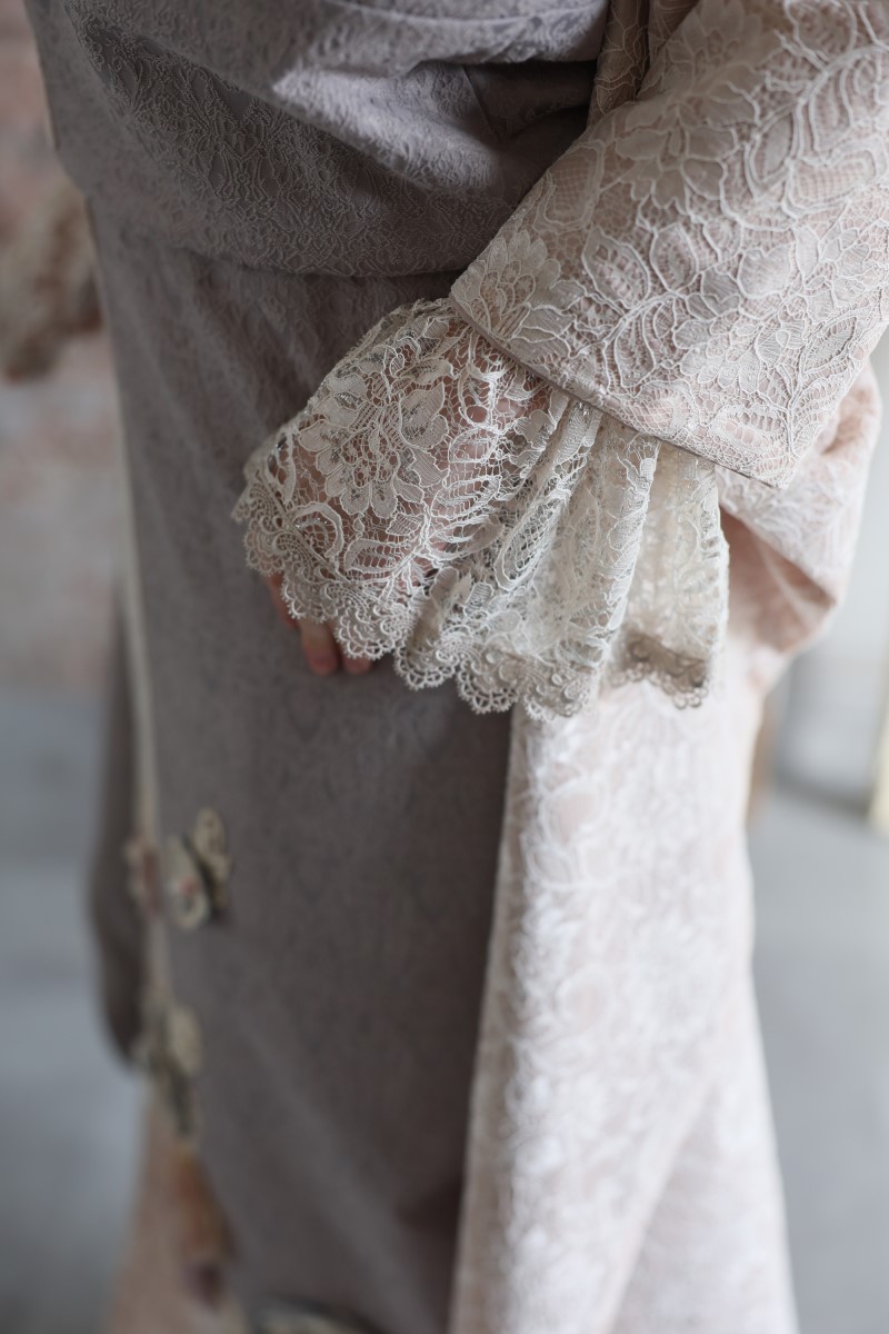 合繊振袖ラフィネモカ GF-51 -レース&ジャガード- - 画像 (6)