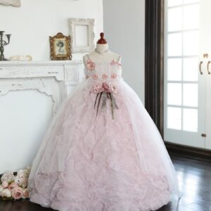 ロングドレスR-023　モーブ (ﾋﾟﾝｸﾊﾟｰﾌﾟﾙ)