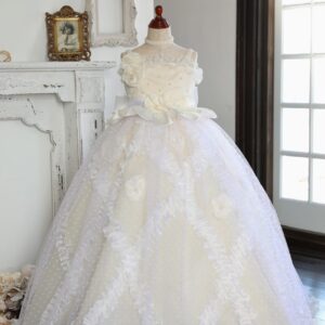 ロングドレスR-024　アイボリー