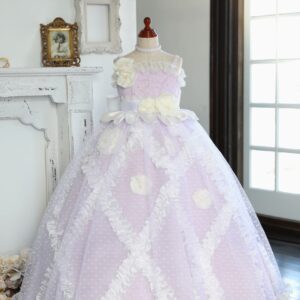 ロングドレスR-024　パープル