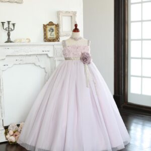 ロングドレスR-029　パープル