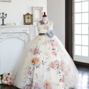 ロングドレスR-030　オフホワイト