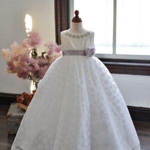 ロングドレスR-042　オフホワイト