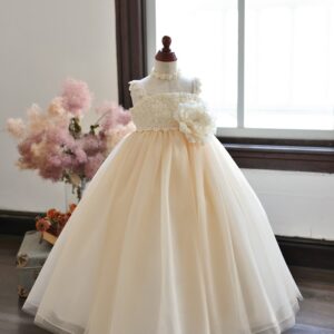 ロングドレスR-043　アイボリー