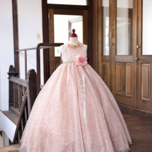 ロングドレスR-047　ベージュ