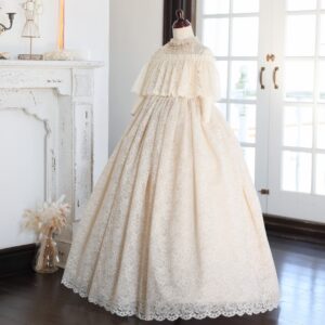 ロングドレスR-065　アイボリー