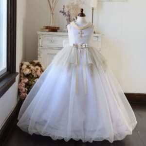 ロングドレスR-067　パープル