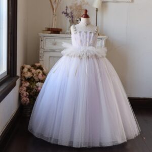 ロングドレスR-071　パープル